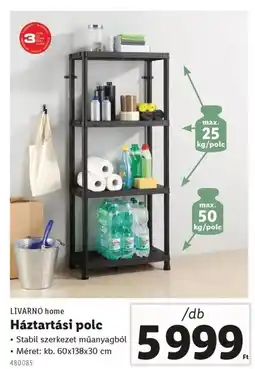 Lidl LIVARNO home Háztartási polc ajánlat