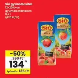 Interspar sió gyümölcsital ajánlat