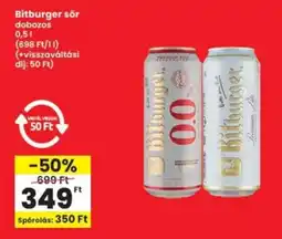Interspar Bitburger sör ajánlat