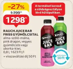 Auchan Rauch Juice Bar Friss Gyümölcsital ajánlat