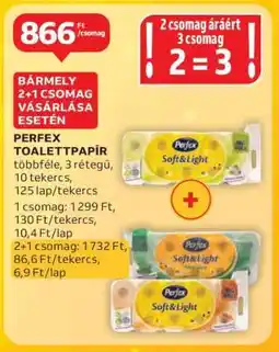 Auchan PERFEX TOALETTPAPÍR ajánlat