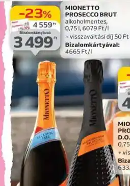 Auchan MIONETTO PROSECCO BRUT ajánlat