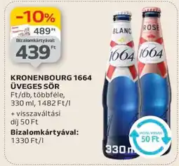 Auchan KRONENBOURG 1664 ÜVEGES SÖR ajánlat