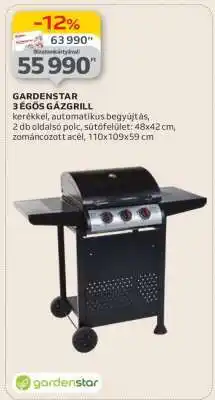 Auchan GARDENSTAR 3 égős gázgrill ajánlat