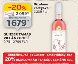Auchan Günzer Tamás Villányi Rosé ajánlat