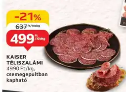 Auchan KAISER Téliszalámi ajánlat