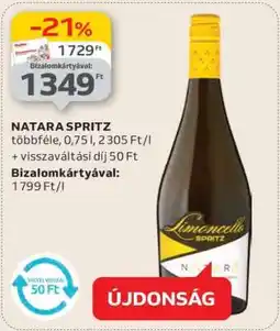 Auchan NATARA SPRITZ ajánlat