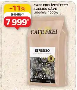 Auchan CAFE FREI Ízesített Szemes Kávé ajánlat