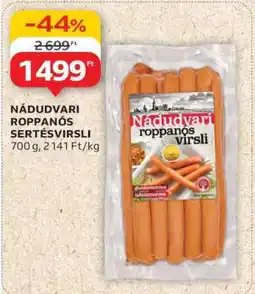 Auchan Nádudvari roppanós sertésvirsli ajánlat