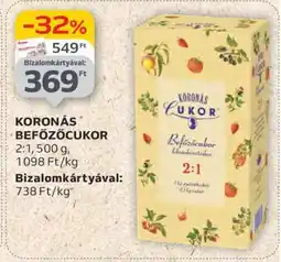 Auchan KORONÁS Befőzőcukor ajánlat