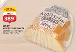 Auchan LIPÓTI KOVÁSZOS KENYÉR ajánlat