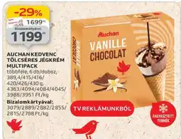 Auchan Auchan Kedvenc Tölcséres Jégkrém Multipack ajánlat