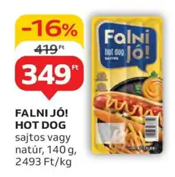 Auchan FALNI JÓ! HOT DOG ajánlat