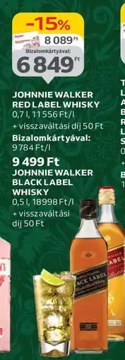 Auchan JOHNNIE WALKER Red Label Whisky ajánlat