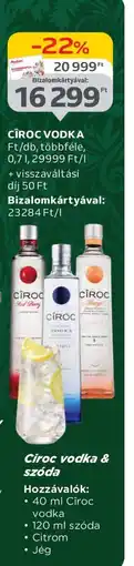 Auchan Ciroc vodka ajánlat