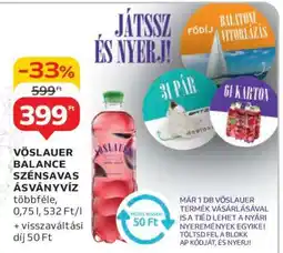 Auchan Vöslauer Balance Szénsavas Ásványvíz ajánlat