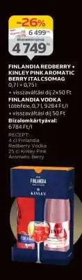 Auchan FINLANDIA REDBERRY + KINLEY PINK AROMATIC BERRY ITALCSOMAG ajánlat