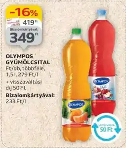Auchan OLYMPOS GYÜMÖLCSITAL ajánlat