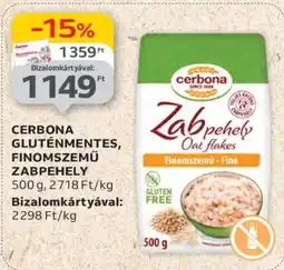 Auchan Cerbona Gluténmentes Finomszemű Zabpehely ajánlat