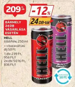 Auchan HELL ENERGY DRINK ajánlat