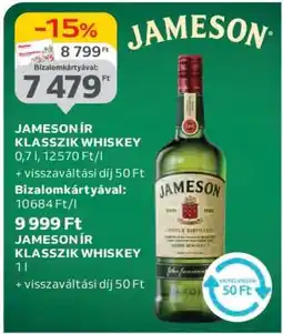 Auchan JAMESON ÍR KLASSZIK WHISKEY ajánlat