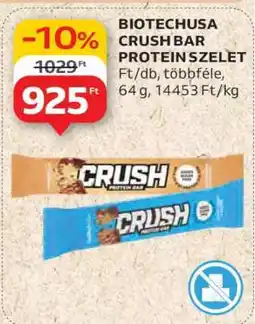 Auchan BIOTECHUSA CRUSH BAR PROTEIN SZELET ajánlat