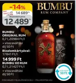 Auchan Bumbu Original rum ajánlat