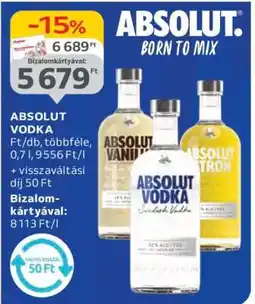 Auchan Absolut vodka ajánlat