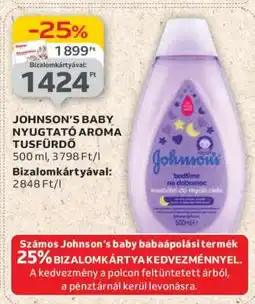 Auchan JOHNSON’S BABY NYUGTATÓ AROMA TUSFÜRDŐ ajánlat