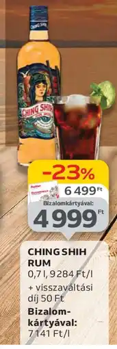 Auchan CHING SHIH RUM ajánlat