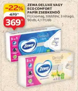Auchan ZEWA DELUXE VAGY ECO COMFORT PAPÍR ZSEBKENDŐ ajánlat