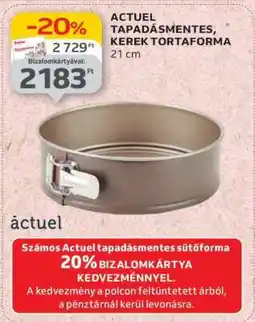 Auchan ACTUEL TAPADÁSMENTES, KEREK TORTAFORMA ajánlat
