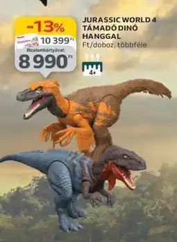 Auchan JURASSIC WORLD 4 TÁMADÓ DINÓ HANGGAL ajánlat