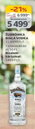 Auchan ZUBROWKA Biala vodka ajánlat