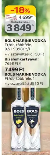 Auchan BOLS MARINE VODKA 0,5l ajánlat