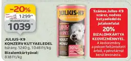 Auchan JULIUS-K9 KONZERV KUTYAELEDEL ajánlat
