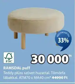 JYSK RAMSDAL puff ajánlat