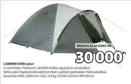 JYSK LAMMEFJORD sátor ajánlat