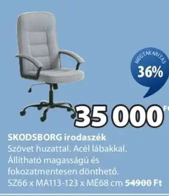 JYSK SKODSBORG IRODASZÉK ajánlat