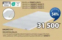JYSK DREAMZONE HALSAN fekvőbetét ajánlat
