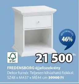 JYSK FREDENSBORG éjjeliszekrény ajánlat