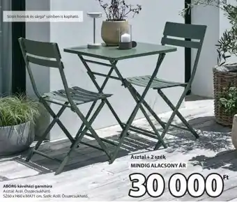 JYSK ABORG kávéházi garnitúra ajánlat