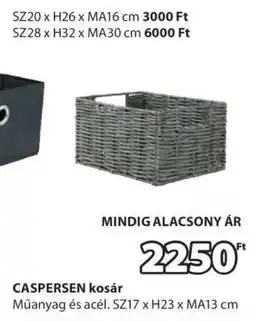 JYSK CASPERSEN KOSÁR ajánlat