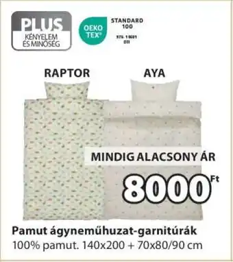 JYSK Pamut ágyneműhuzat-garnitúrák ajánlat