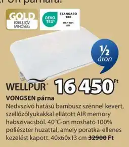 JYSK WELLPUR VONGSEN párna ajánlat