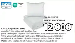 JYSK KVITEGGA paplan + párna ajánlat