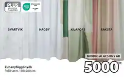 JYSK ZUHANYFÜGGÖNYÖK ajánlat