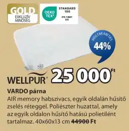 JYSK WELLPUR VARDO párna ajánlat