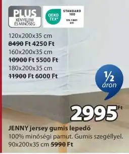 JYSK JENNY jersey gumis lepedő ajánlat
