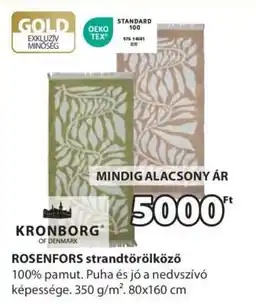 JYSK ROSENFORS strandtörölköző ajánlat